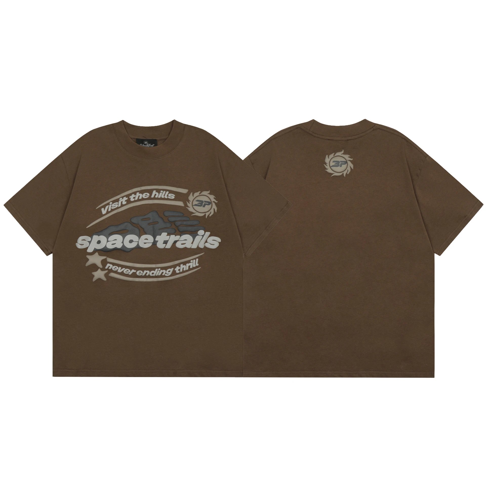 BP Space Trails T-Shirt Brown - High Quality Product Image - Cnfans