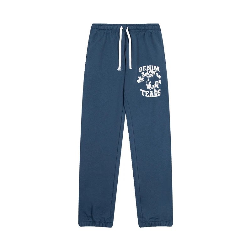 High Street Cotton Joggers in Slate Blue - DenimTears - Cnfans - $32.90