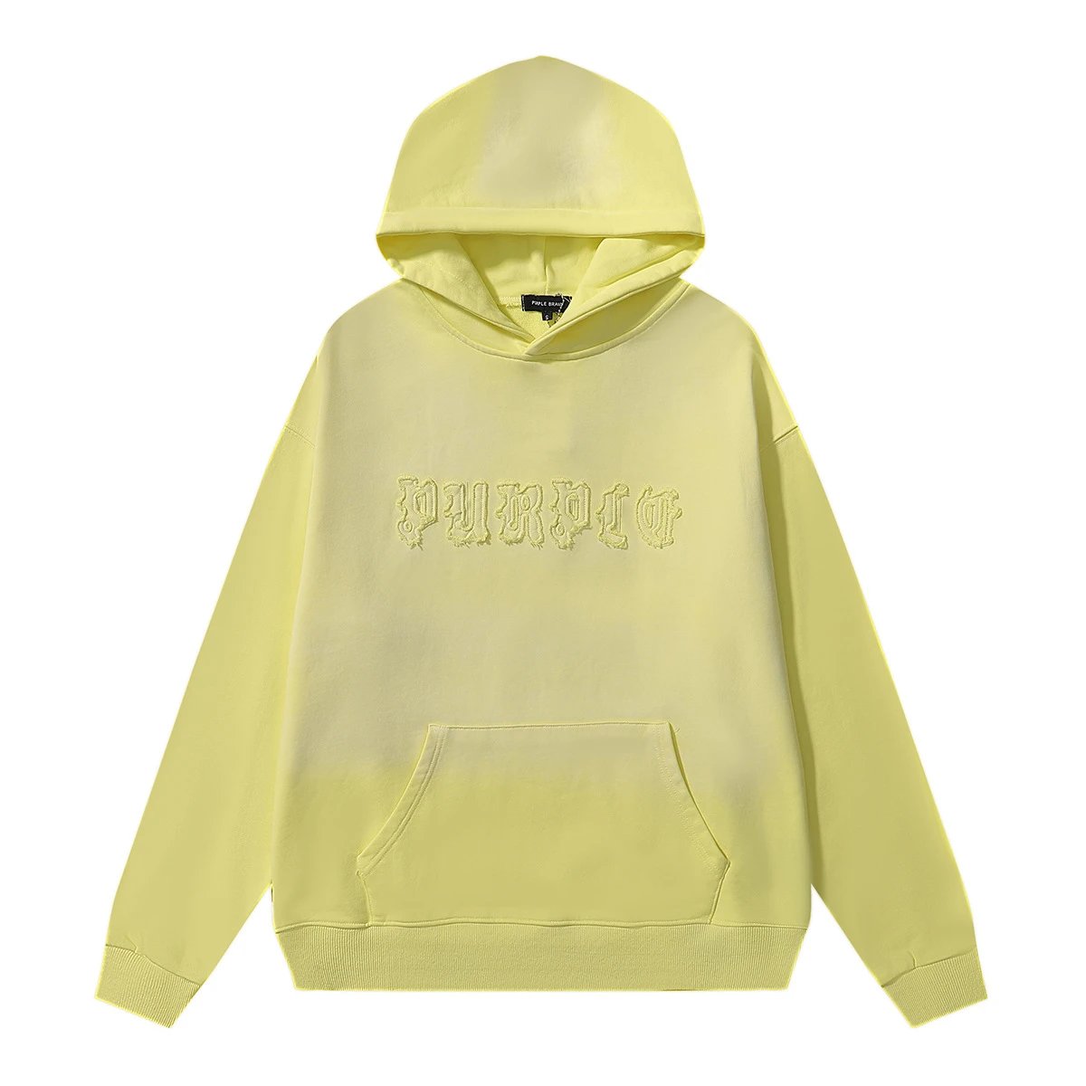 Street Style Hoodie Set Buttery Yellow - Purple Brand - Cnfans - $38.71
