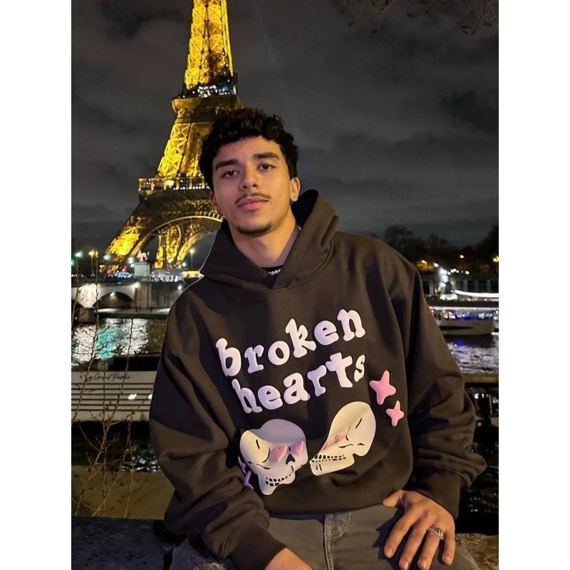 Broken Planet Skull Print Hoodie Multicolor - Gallery Image 5 - Detailed View