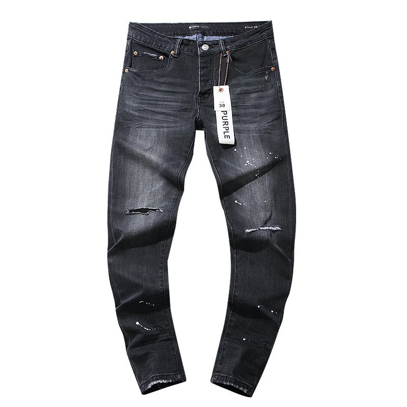 Distressed Wash Denim Jeans Obsidian - Gallery Image 5 - Detailed View
