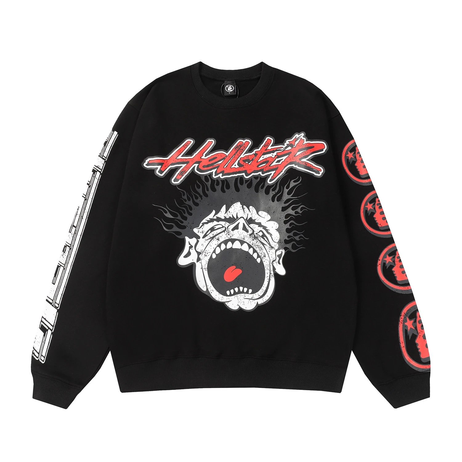 Graffiti Art Long Sleeve Sweatshirt Onyx Black - Related Product - Cnfans