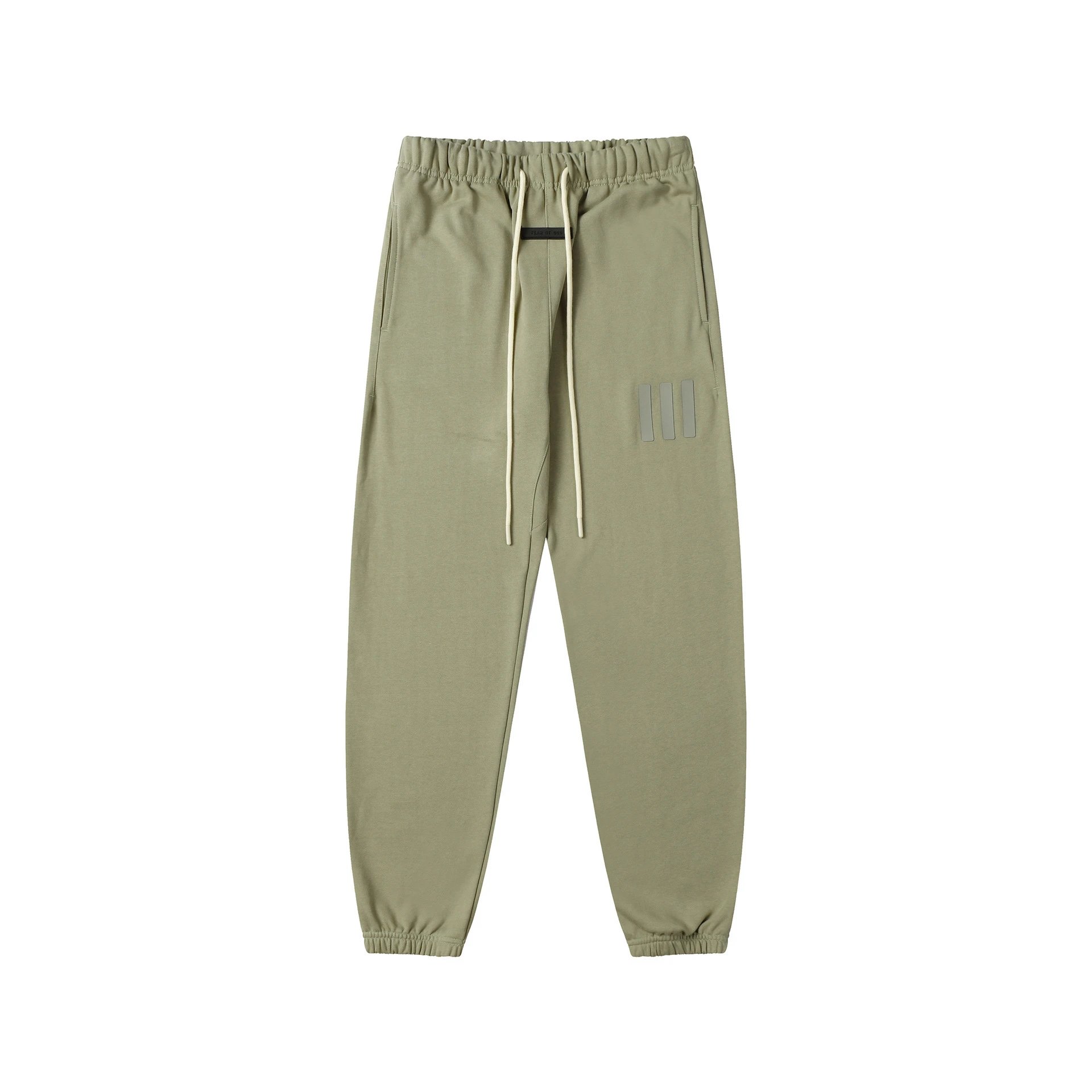 High Street Jogger Sweatpants Unisex Cotton Sage Green - Essentials - Cnfans - $30.32
