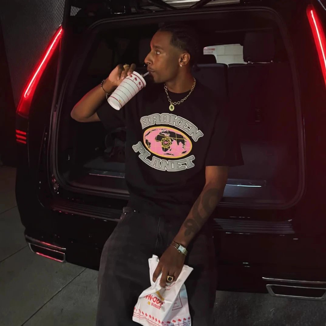 Broken Planet Printed T-Shirt Multi - Gallery Image 2 - Detailed View