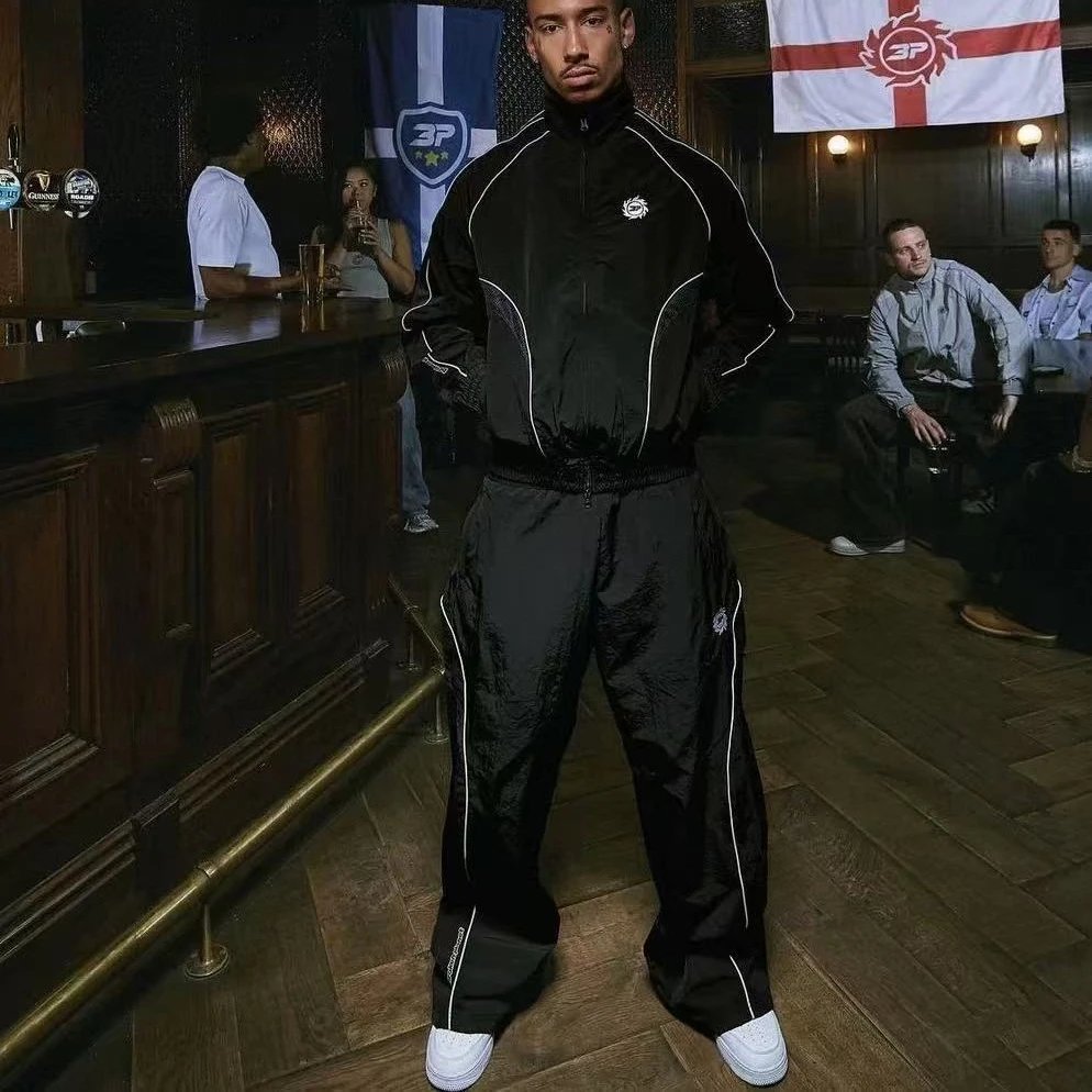 BP Reflective Stripe Joggers Black - Gallery Image 4 - Detailed View