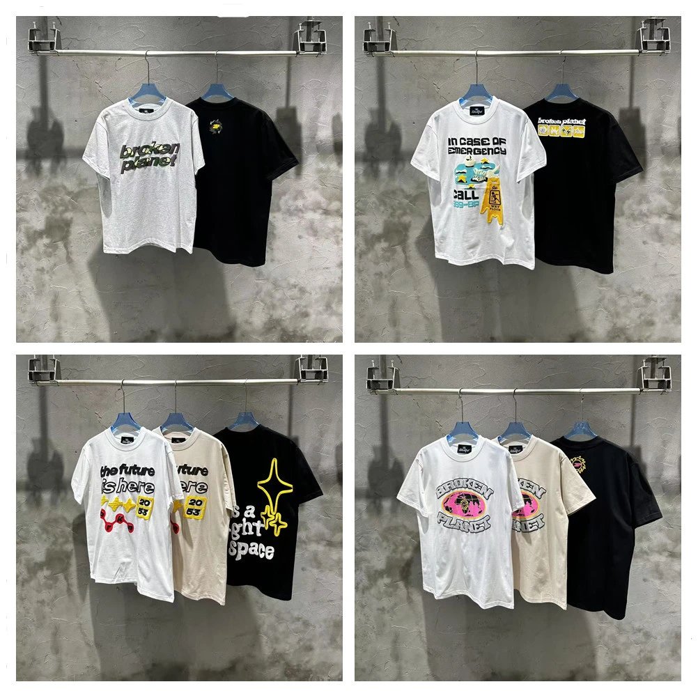 Broken Planet Printed T-Shirt Multi - High Quality Product Image - Cnfans