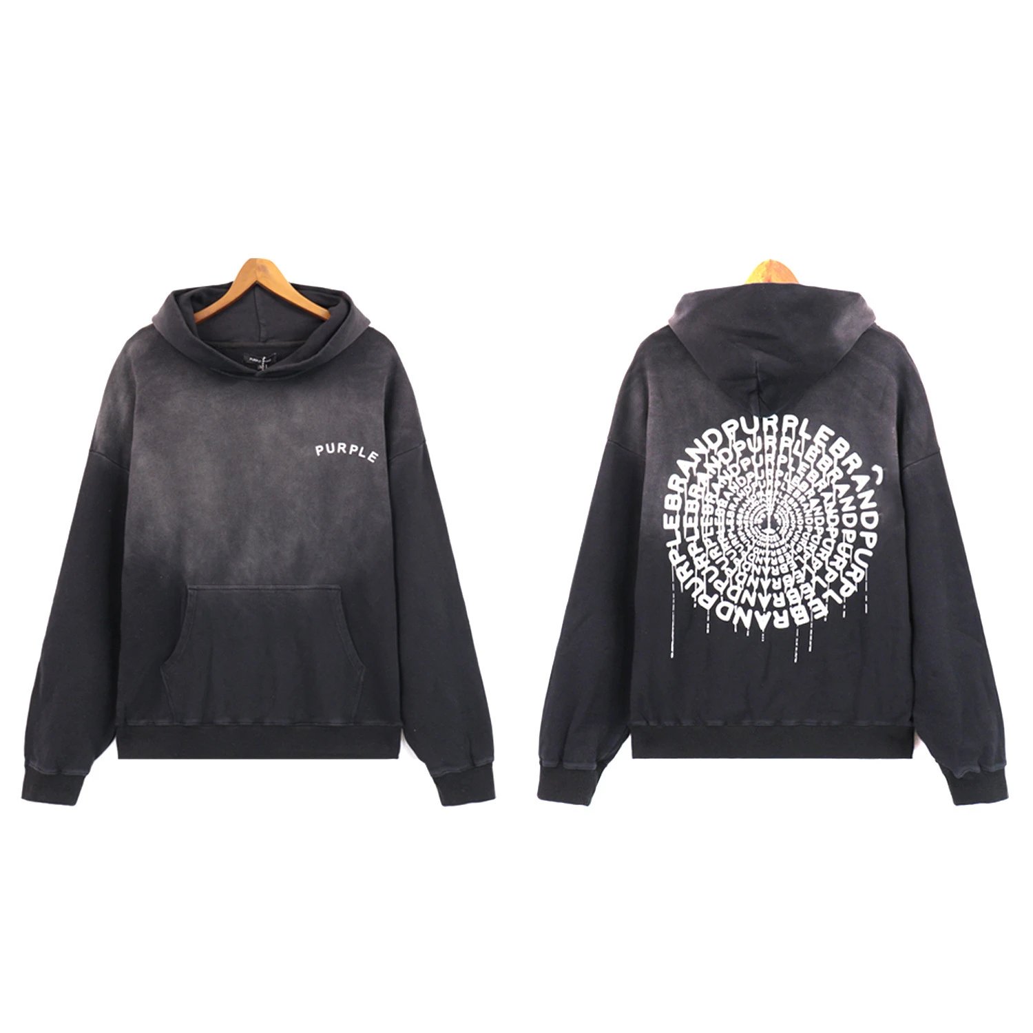 Unisex Washed Hoodie Obsidian - Purple Brand - Cnfans - $39.03