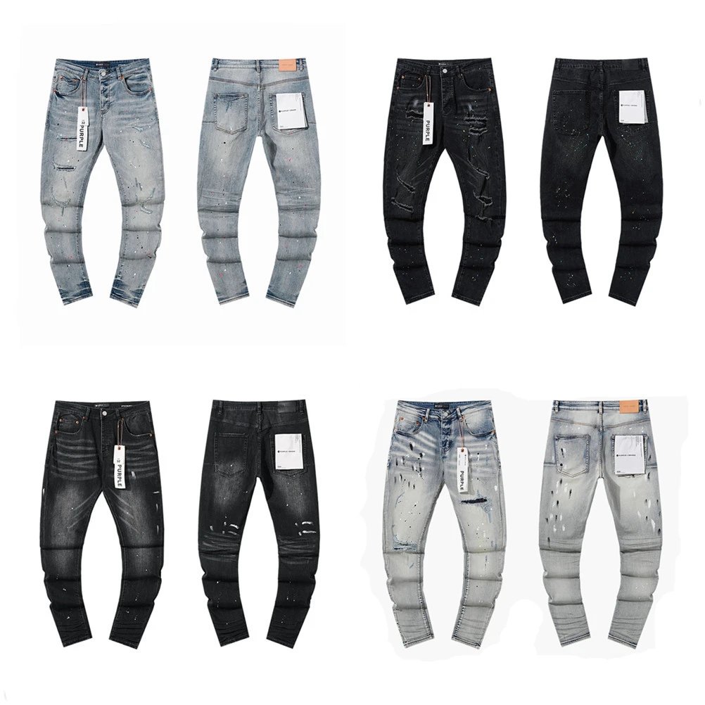 Distressed Denim Jeans in Charcoal - Gallery Image 1 - Detailed View