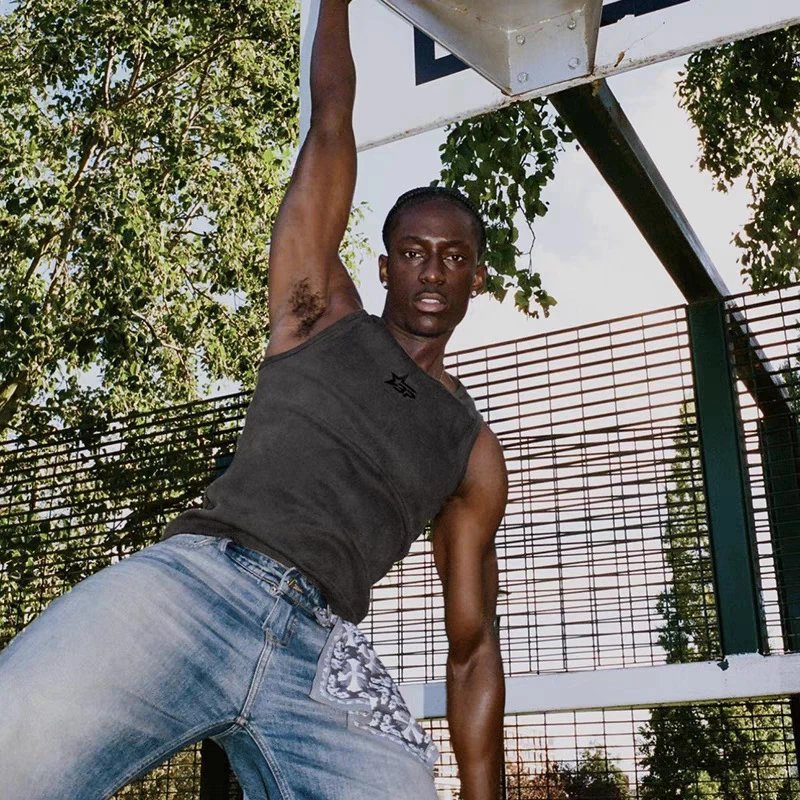 BP Embroidered Ribbed Knit Tank Top Multi - Gallery Image 4 - Detailed View