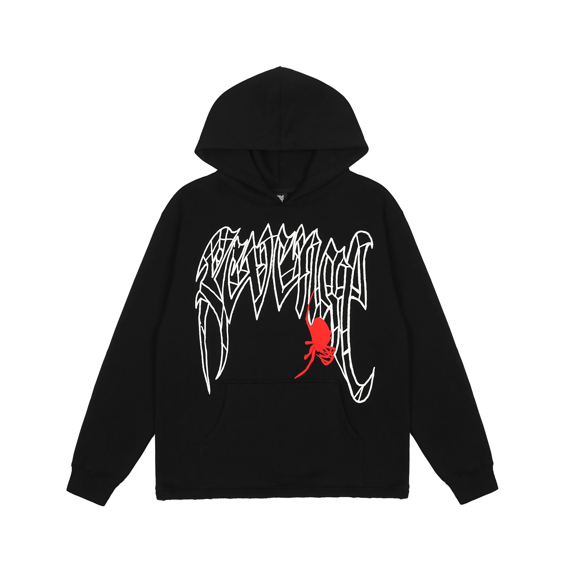 Gothic Skull Graphic Hoodie Midnight Black - Related Product - Cnfans