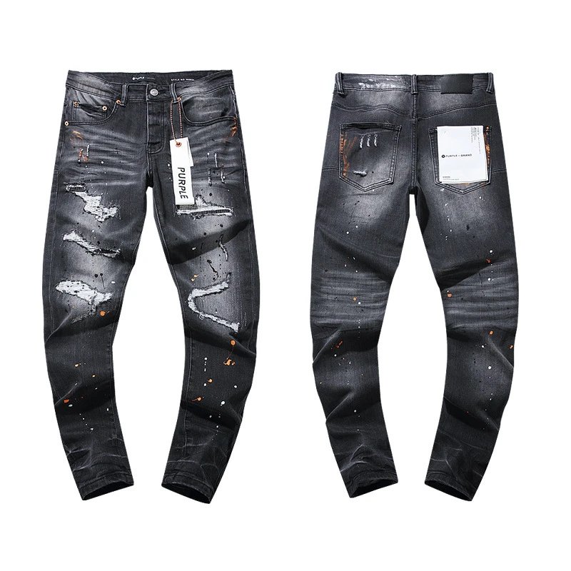 Distressed High-Street Denim Jeans Deep Charcoal - Gallery Image 1 - Detailed View