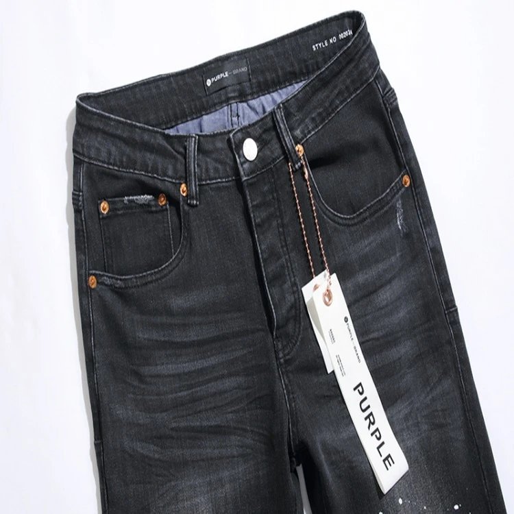 Distressed Wash Denim Jeans Obsidian - Gallery Image 4 - Detailed View