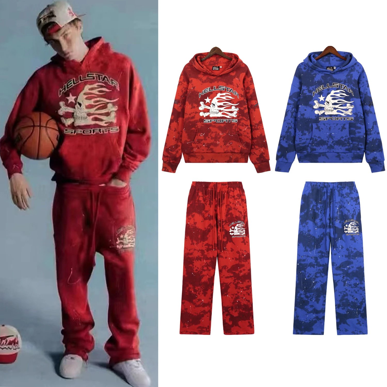 Street Style Camo Set in Crimson - Gallery Image 2 - Detailed View