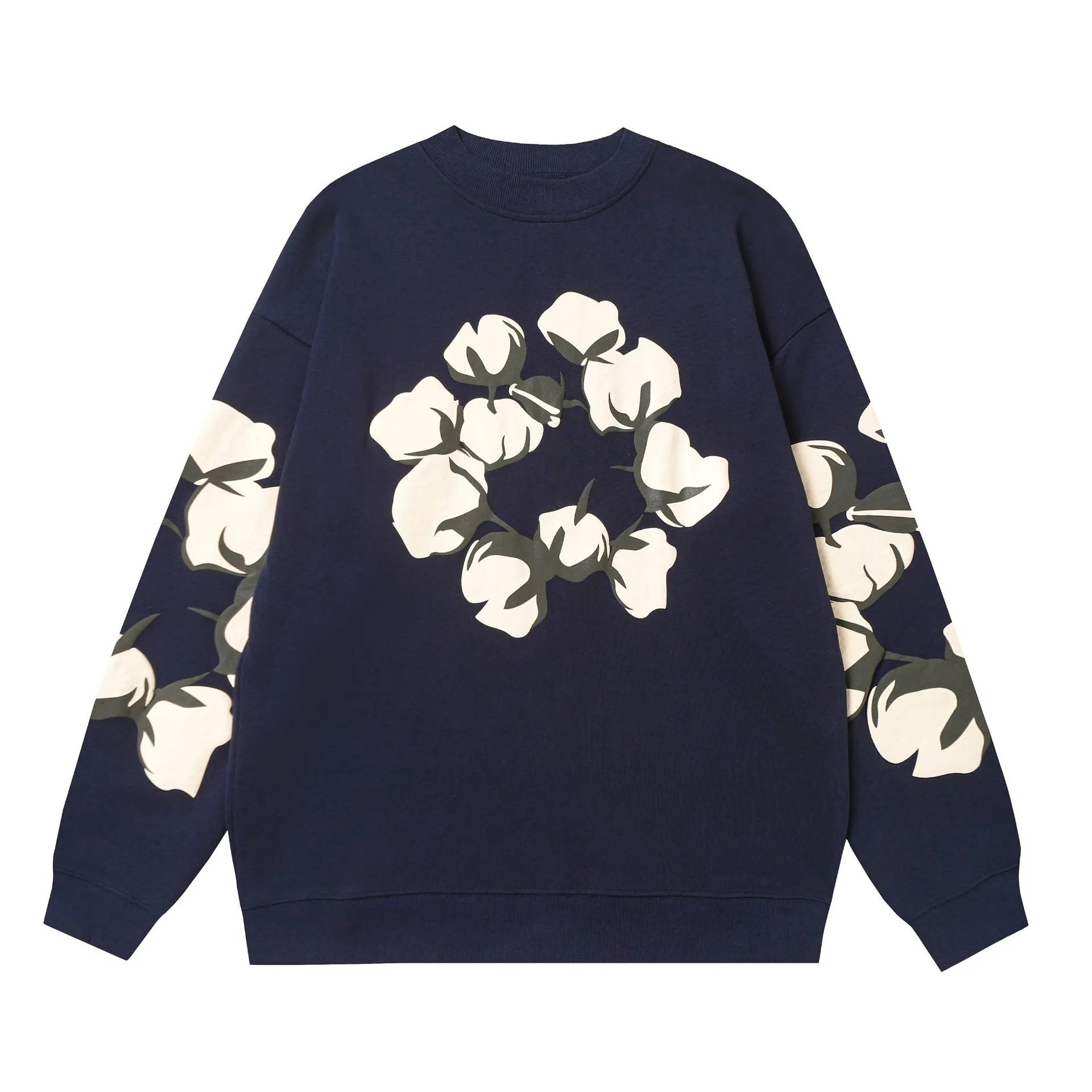 High Street Printed Sweatshirt in Midnight Blue - DenimTears - Cnfans - $30.32