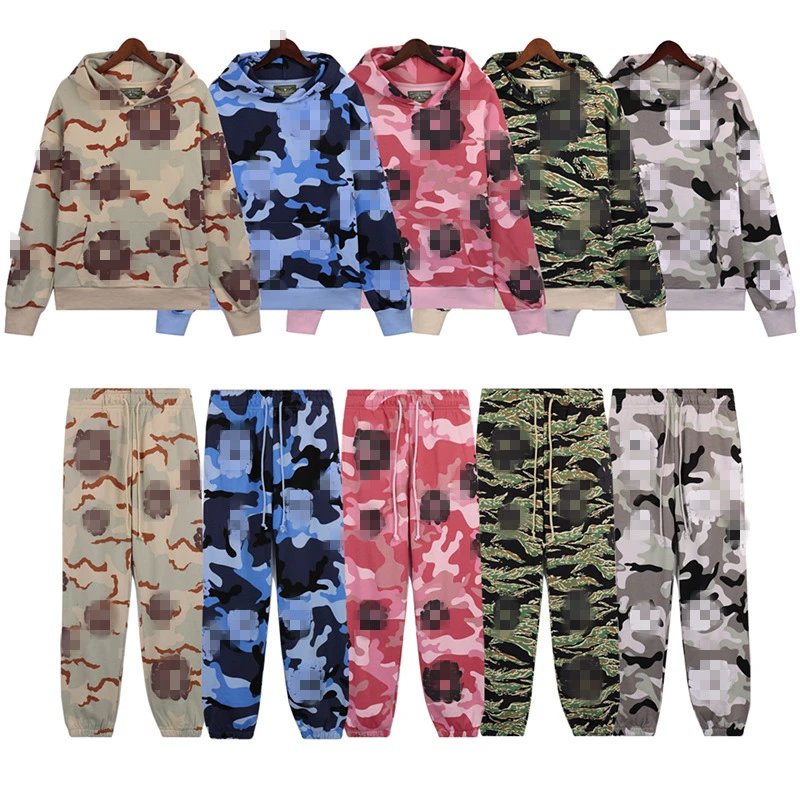 Camouflage Hoodie Jogger Set in Taupe - Related Product - Cnfans