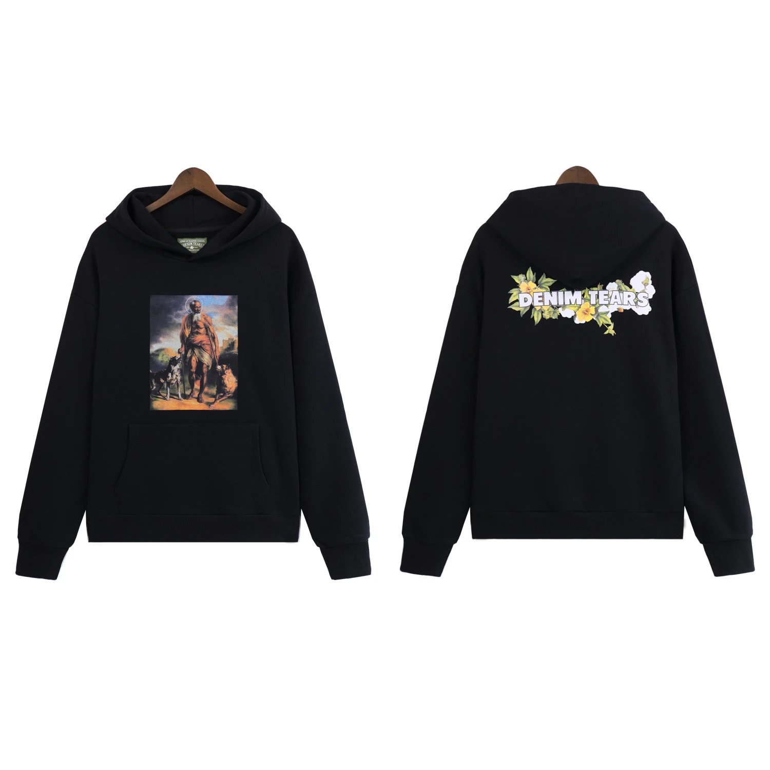 High-Street Hoodie Midnight Black - DenimTears - Cnfans - $39.03