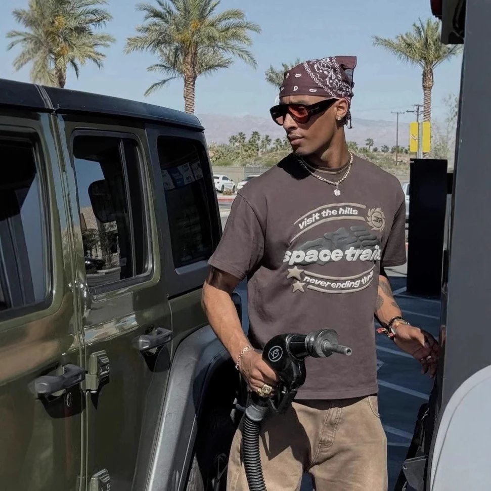 BP Space Trails T-Shirt Brown - Gallery Image 2 - Detailed View