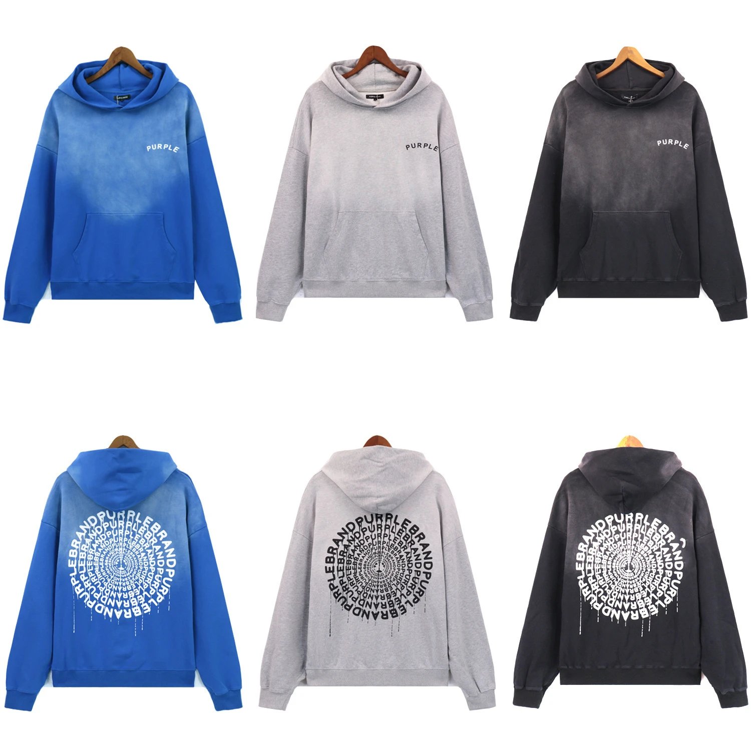 Unisex Pullover Hoodie Smoky Grey - Gallery Image 5 - Detailed View