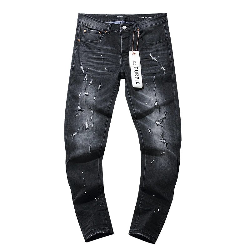 Distressed Washed Denim Jeans Graphite - Related Product - Cnfans