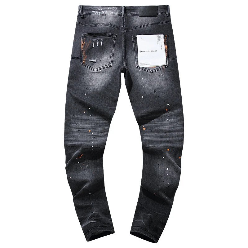 Distressed High-Street Denim Jeans Deep Charcoal - Gallery Image 4 - Detailed View