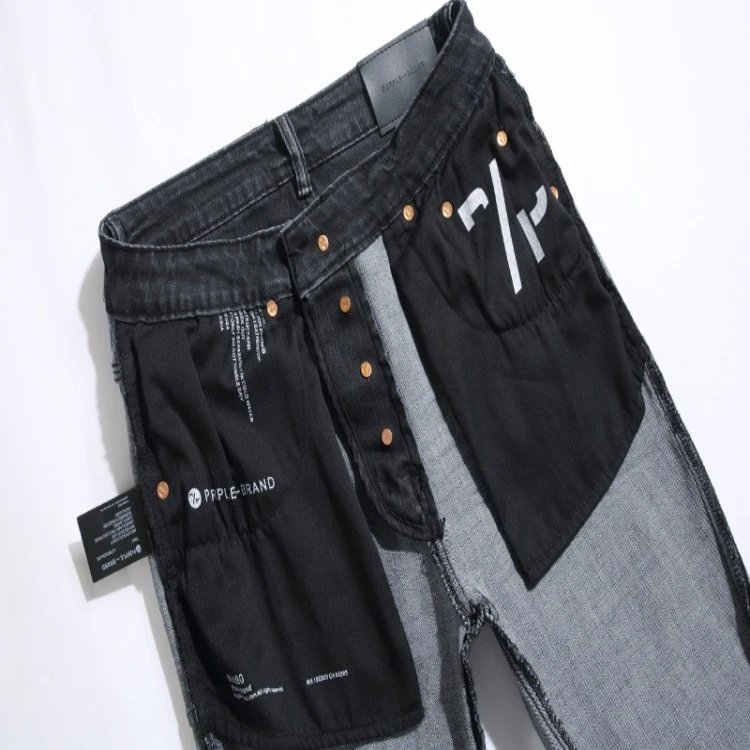 Distressed Wash Denim Jeans Obsidian - Gallery Image 3 - Detailed View