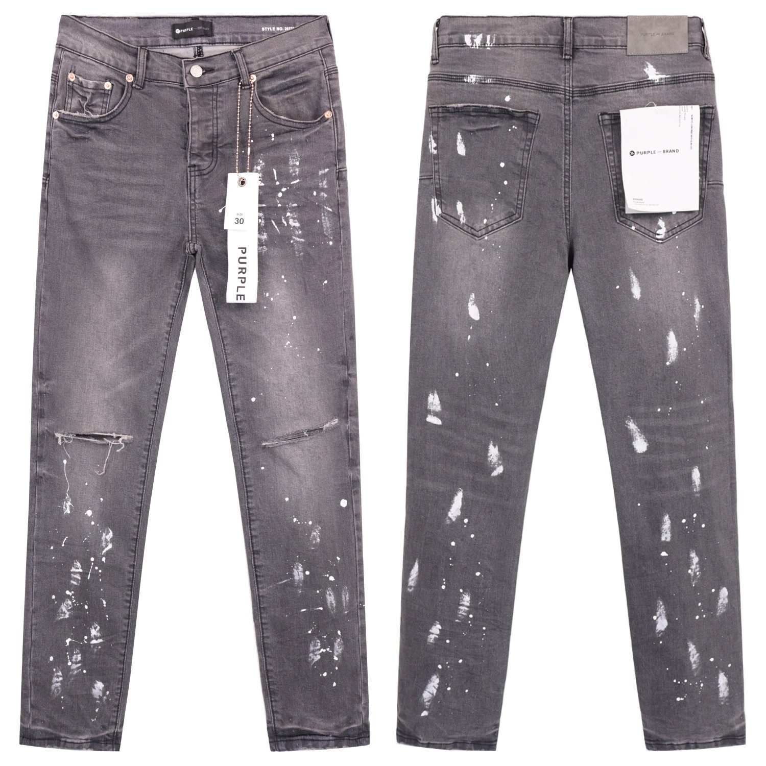 High Street Distressed Denim Jeans Azure - Gallery Image 3 - Detailed View
