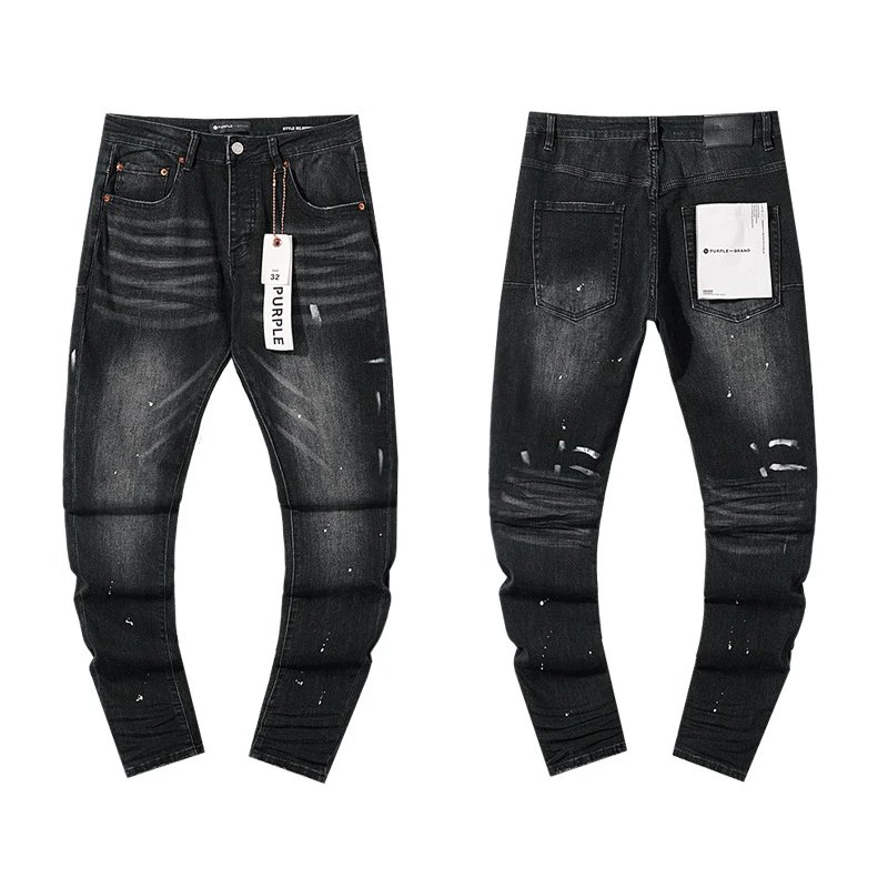 Distressed Denim Jeans Onyx Black - Related Product - Cnfans