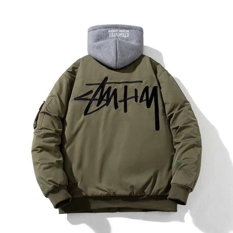 Stussy Men's Baseball Jacket for Autumn/Winter (Multiple Colors)