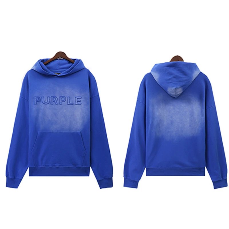 High-Street Hoodie Set in Luxe Azure - Purple Brand - Cnfans - $40.00