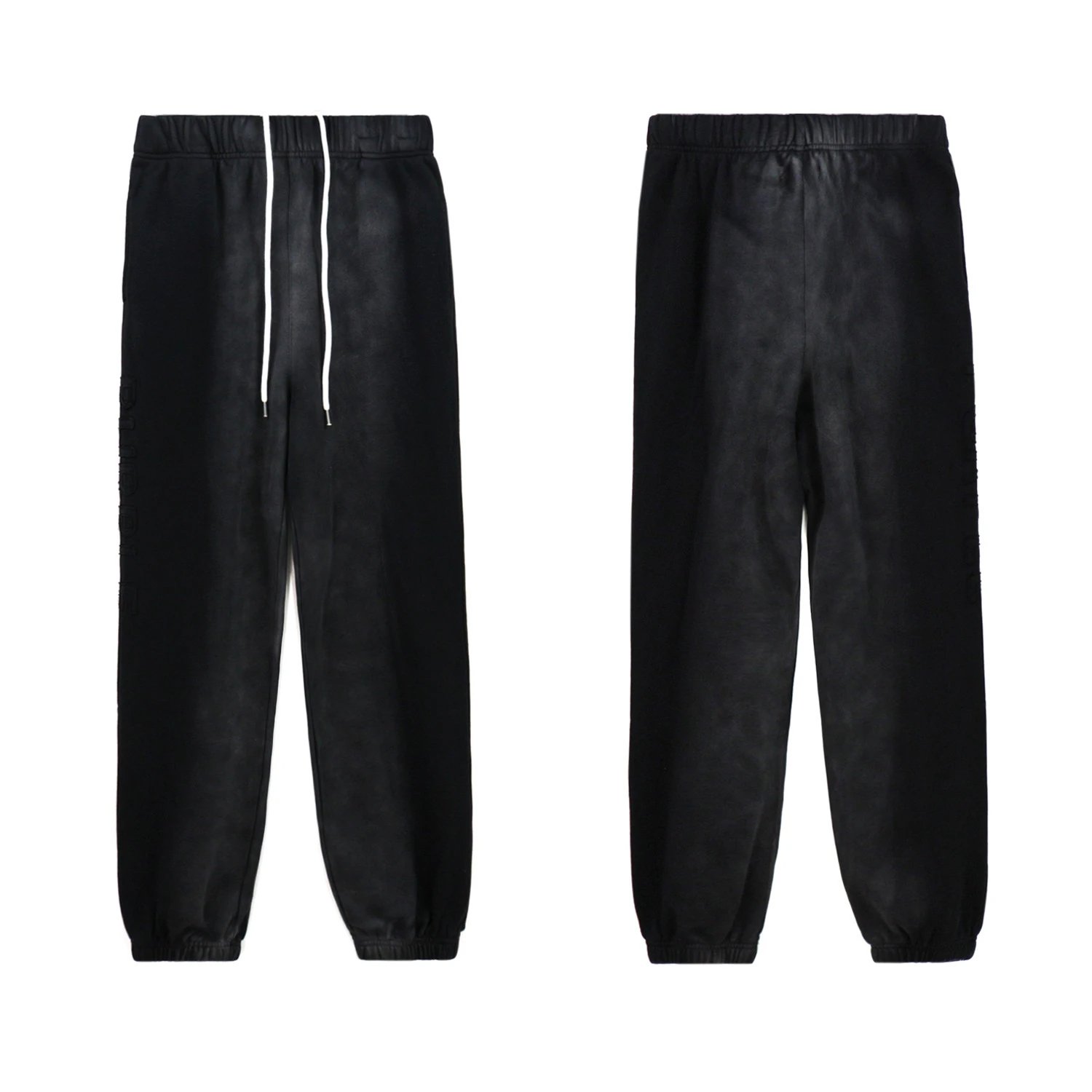 Streetwear Hoodie Joggers Set Washed Black - Related Product - Cnfans