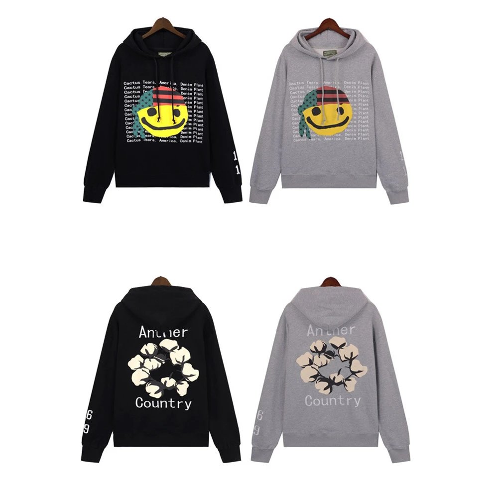 Graphic Fleece Hoodie Unisex Black - Gallery Image 1 - Detailed View