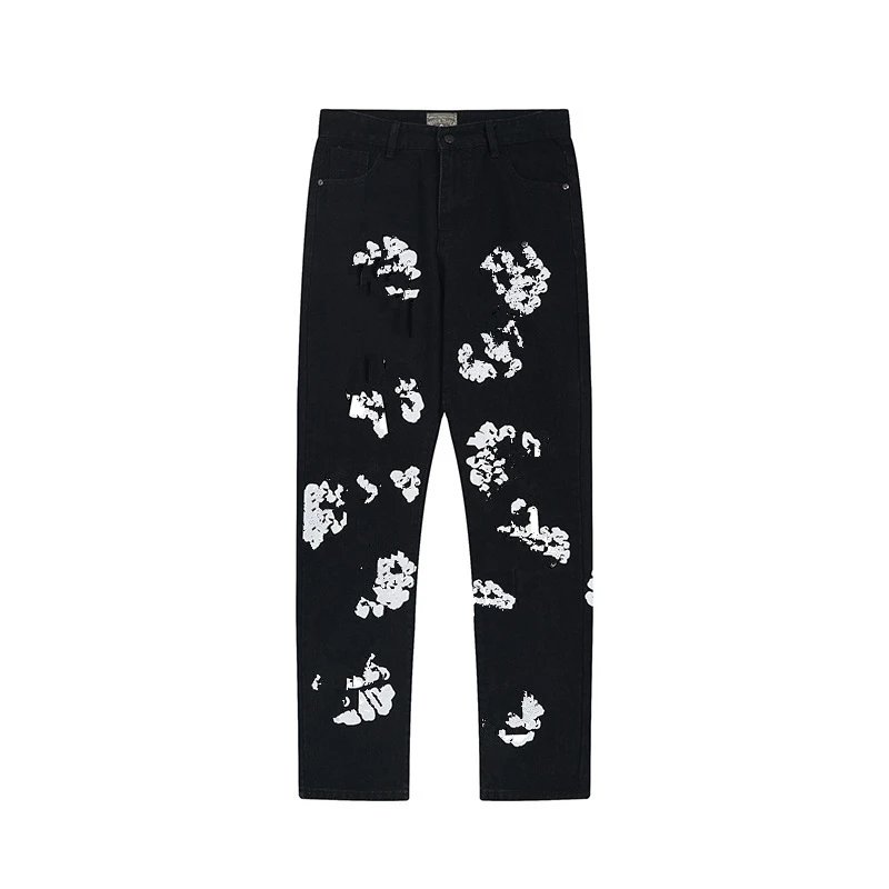 High-Street Cotton Denim Pants - Midnight - Gallery Image 4 - Detailed View