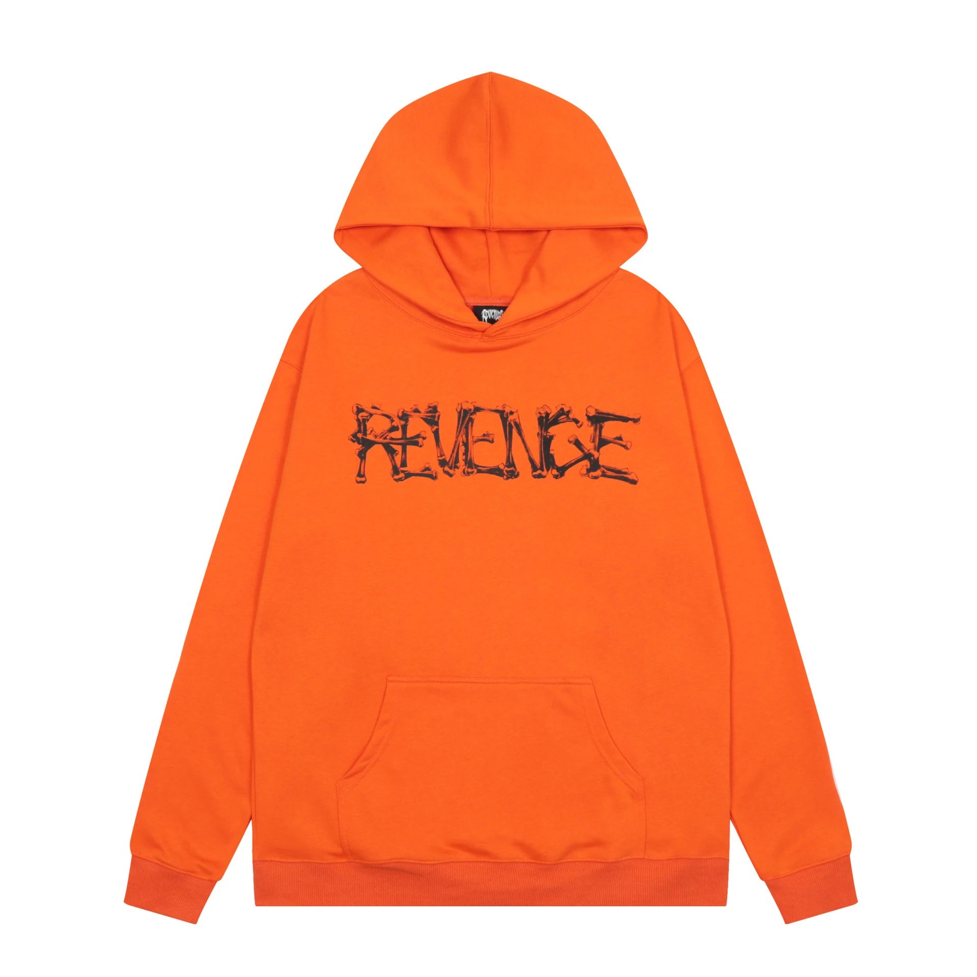 Street Skull Graphic Hoodie Burnt Orange - Revenge - Cnfans - $35.16