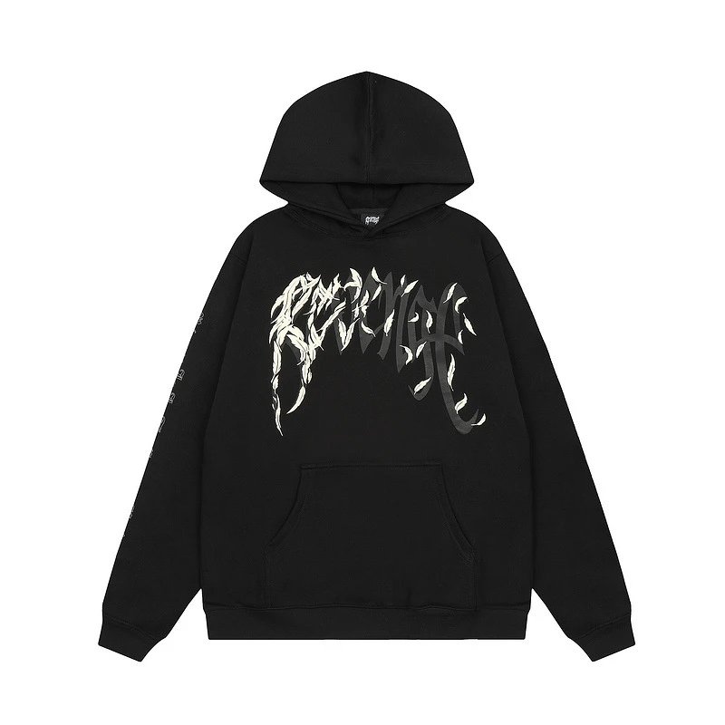 Streetwear Hoodie Dove Feather Black - Revenge - Cnfans - $35.16