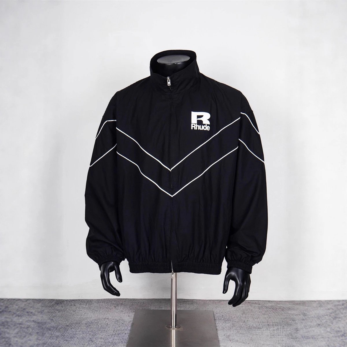 Rhude Striped Track Jacket Multicolor - Gallery Image 2 - Detailed View