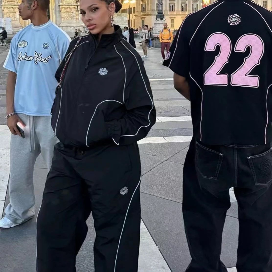 BP Reflective Stripe Joggers Black - Gallery Image 3 - Detailed View