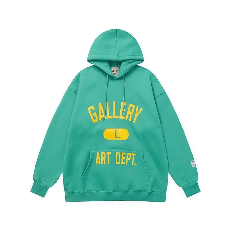 Fleece Graphic Hoodie Sage - Gallery Image 4 - Detailed View