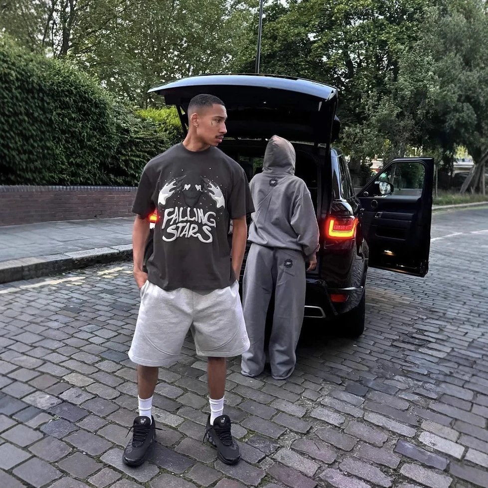 Broken Planet Skull Graphic Tee Grey - Gallery Image 2 - Detailed View