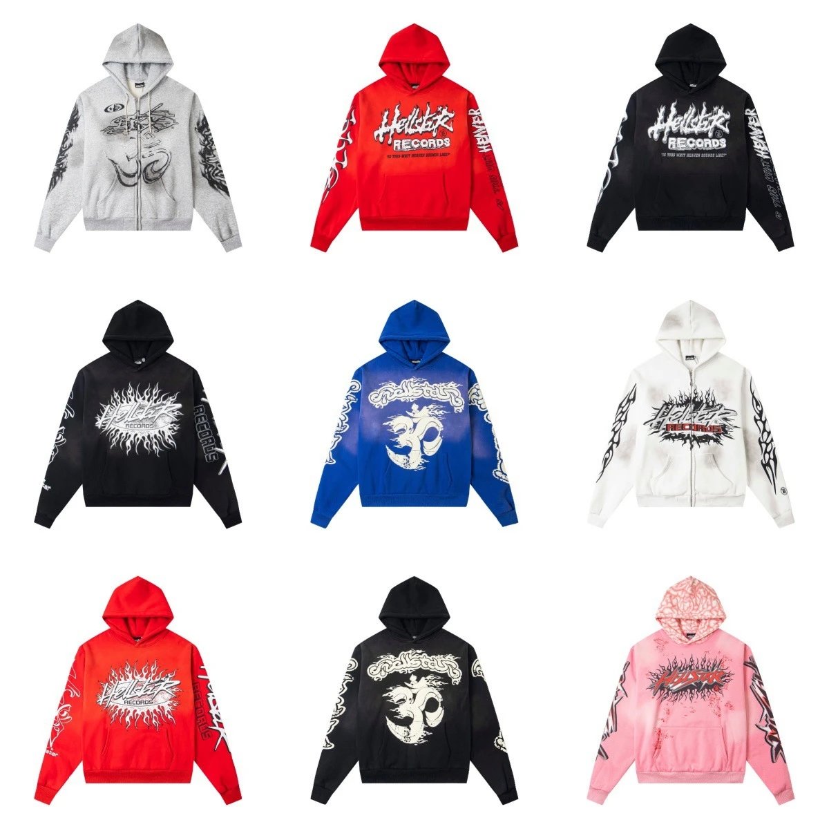 High Street Fleece Hoodie Ash - Gallery Image 1 - Detailed View