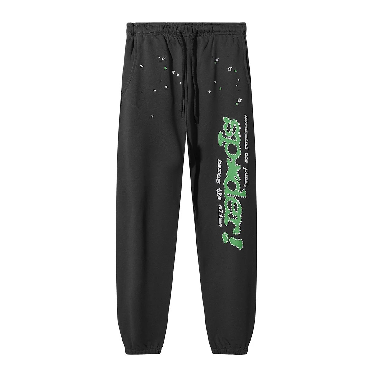 Web Print Tracksuit Charcoal - Sp5der - Cnfans - $40.65
