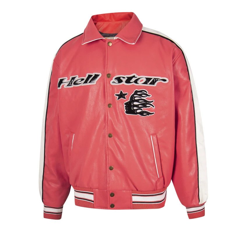 High Street PU Jacket Coral - Gallery Image 5 - Detailed View