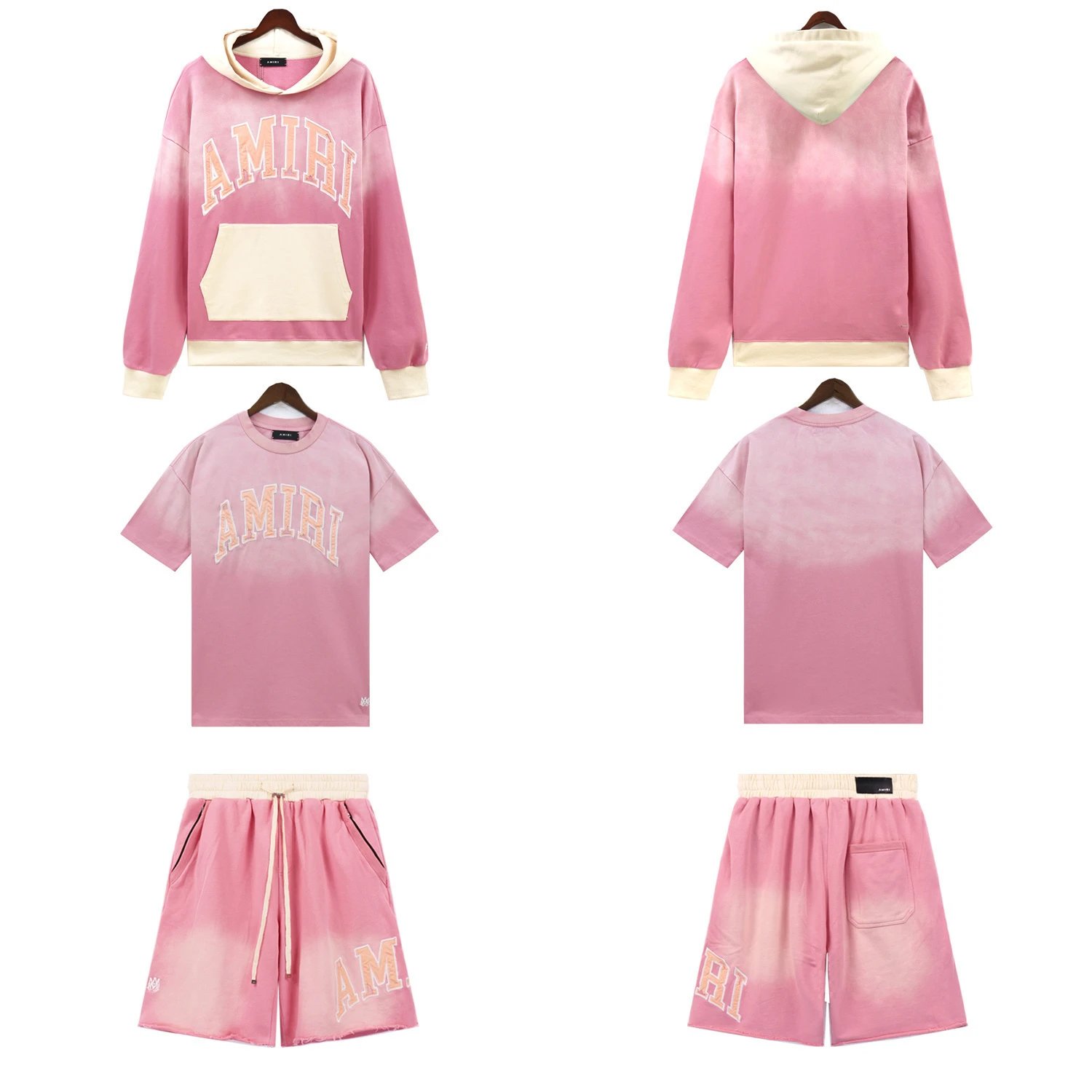 Amiri Tie-Dye Patchwork Hoodie Multicolor - Gallery Image 5 - Detailed View