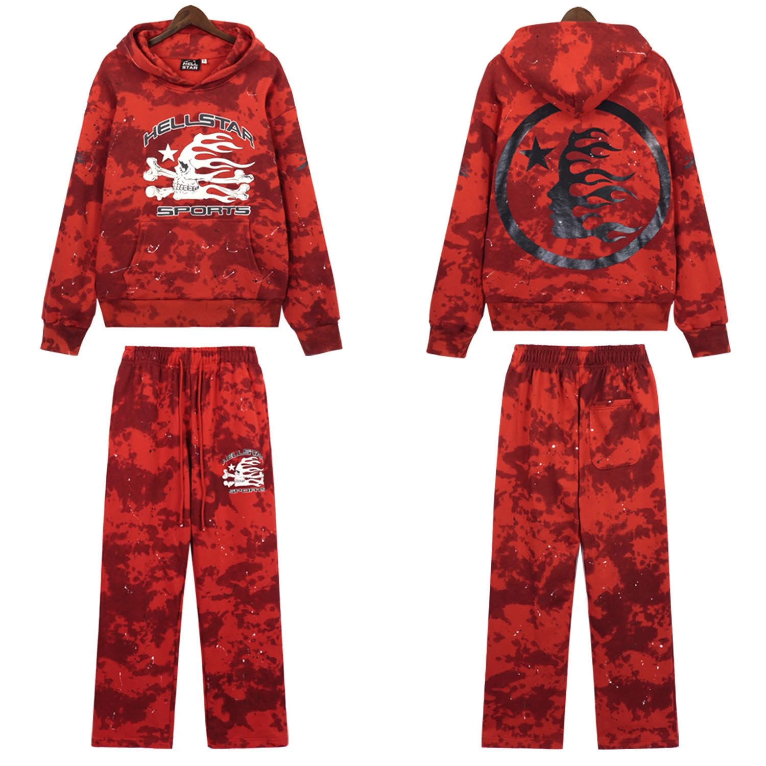 Street Style Camo Set in Crimson - Gallery Image 5 - Detailed View