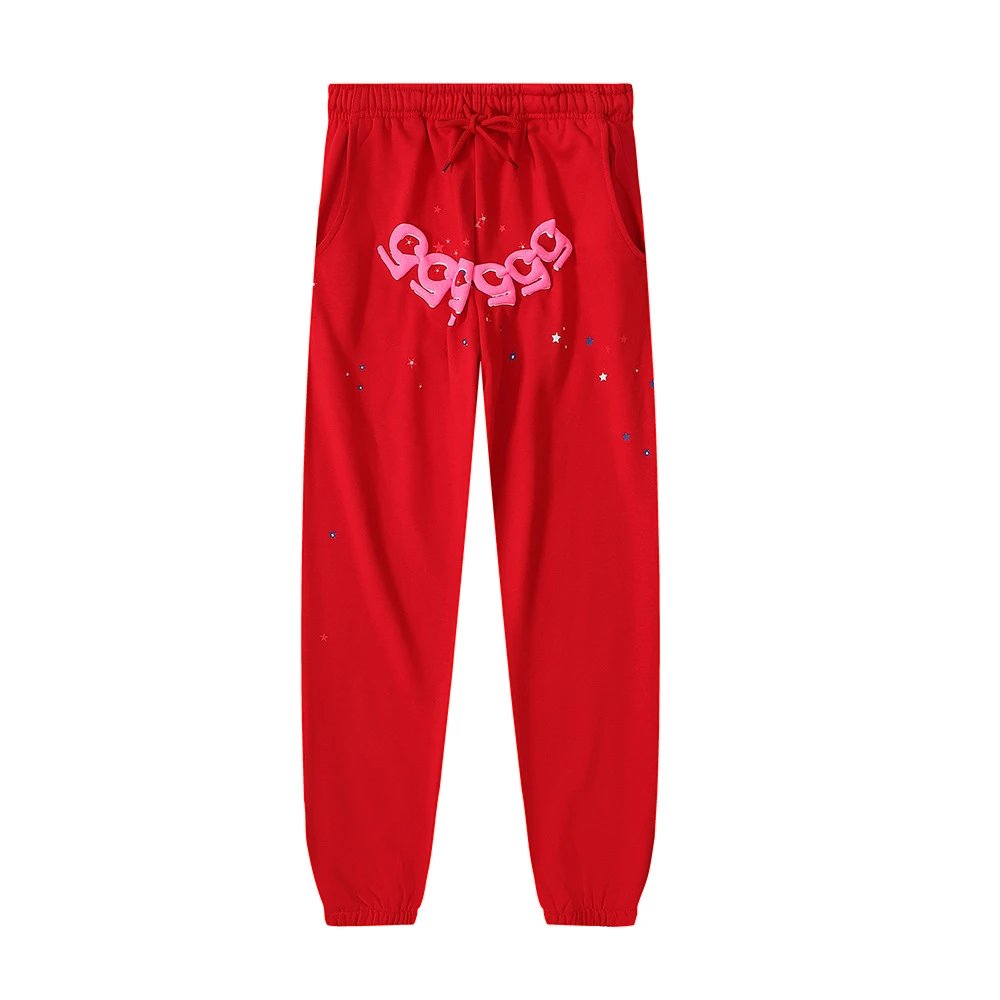 Hip Hop Tracksuit Crimson - Sp5der - Cnfans - $40.65