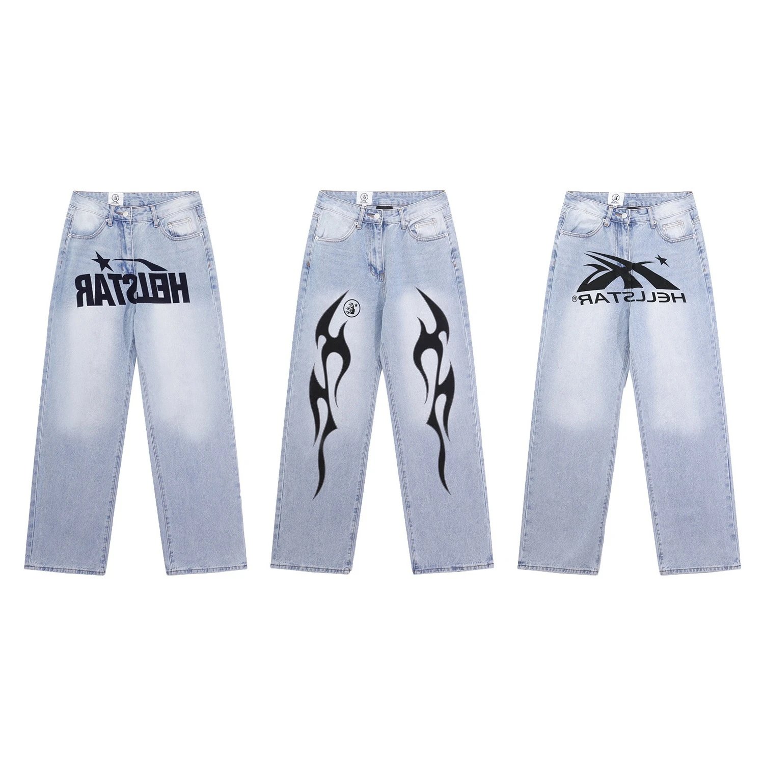 Denim Streetwear Pants Azure - Gallery Image 1 - Detailed View
