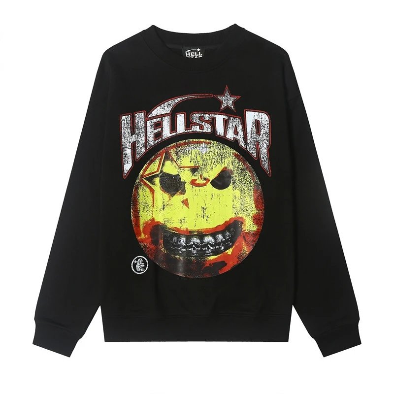 High Street Geometric Sweatshirt Onyx - Hellstar - Cnfans - $30.00