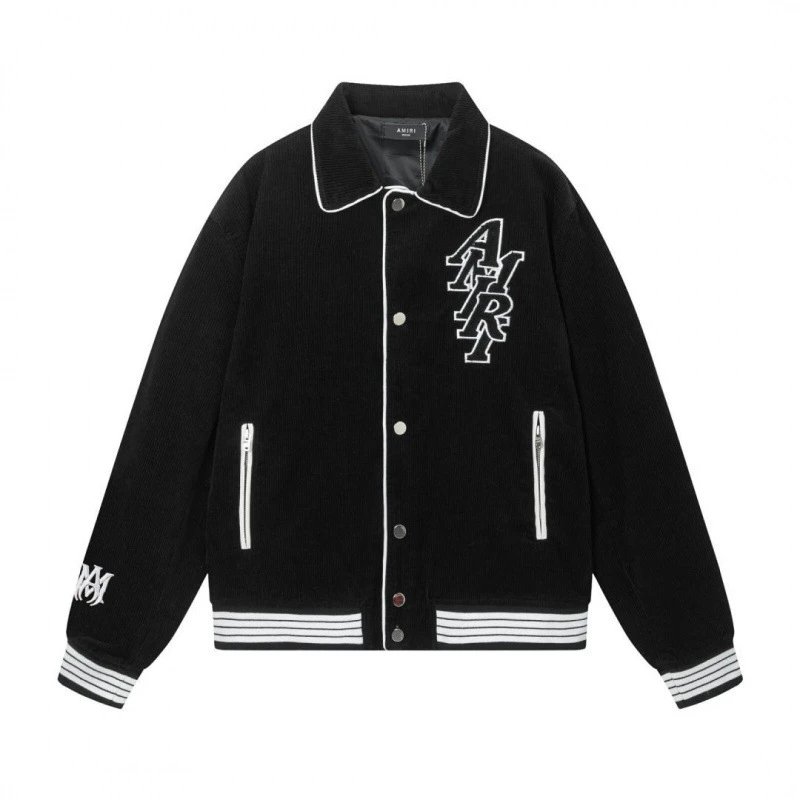AMIRI Corduroy Varsity Jacket Multi - Gallery Image 5 - Detailed View