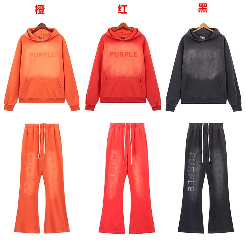 Streetwear Washed Hoodie Pants Set Charcoal - Gallery Image 3 - Detailed View