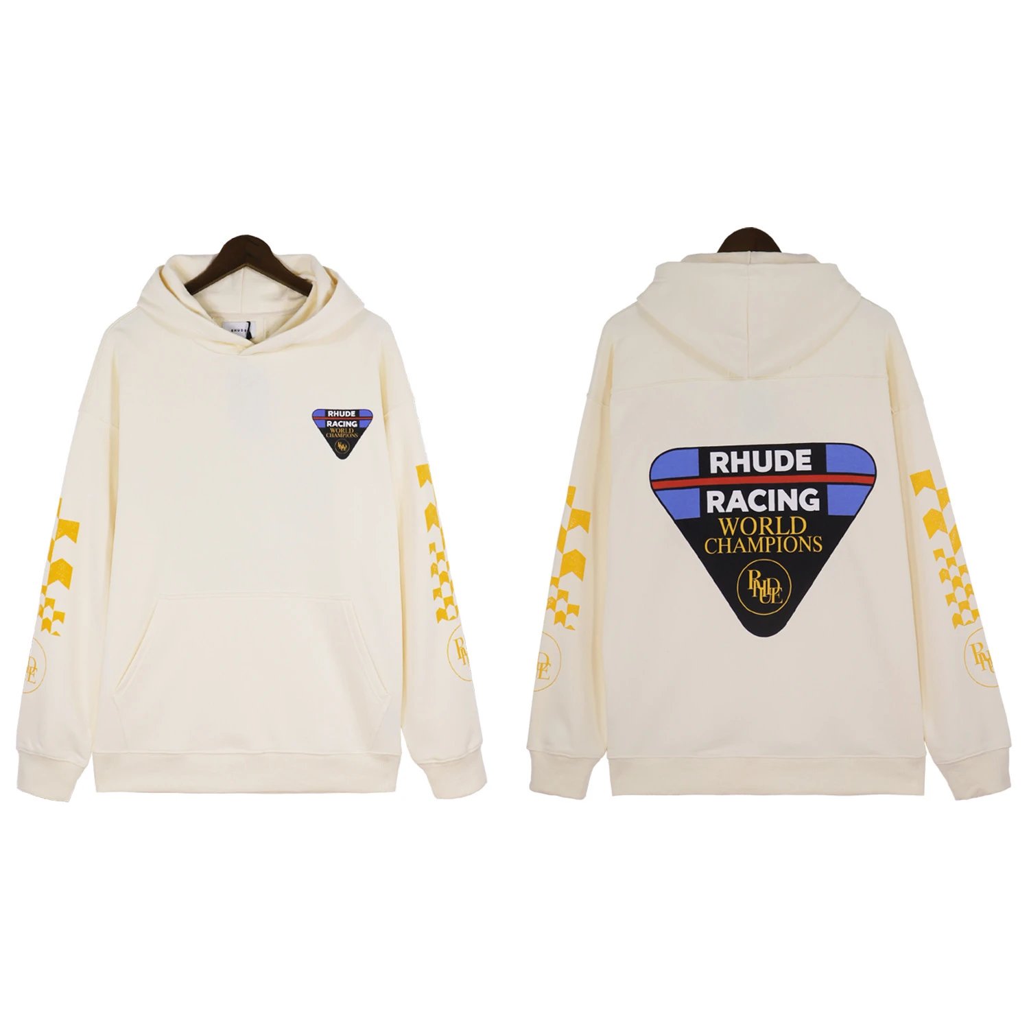 Rhude Triangle Print Hoodie MultiColor - Rhude - Cnfans - $35.33