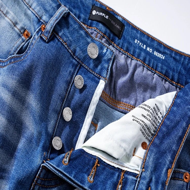 High Street Washed Denim Pants Azure - Gallery Image 2 - Detailed View